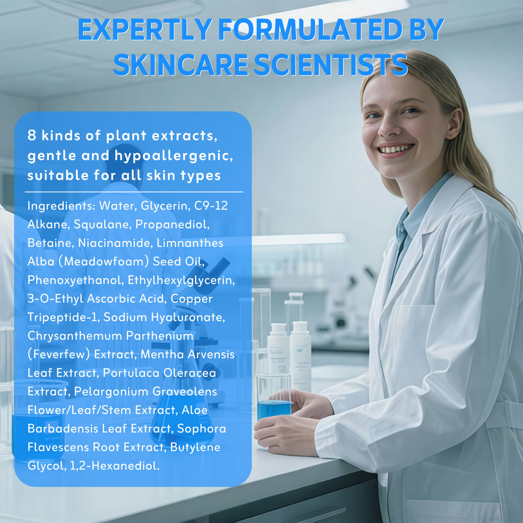 TEQUEIA Blue Copper Peptide Repair Serum | GHK-Cu Anti-Aging Face Serum