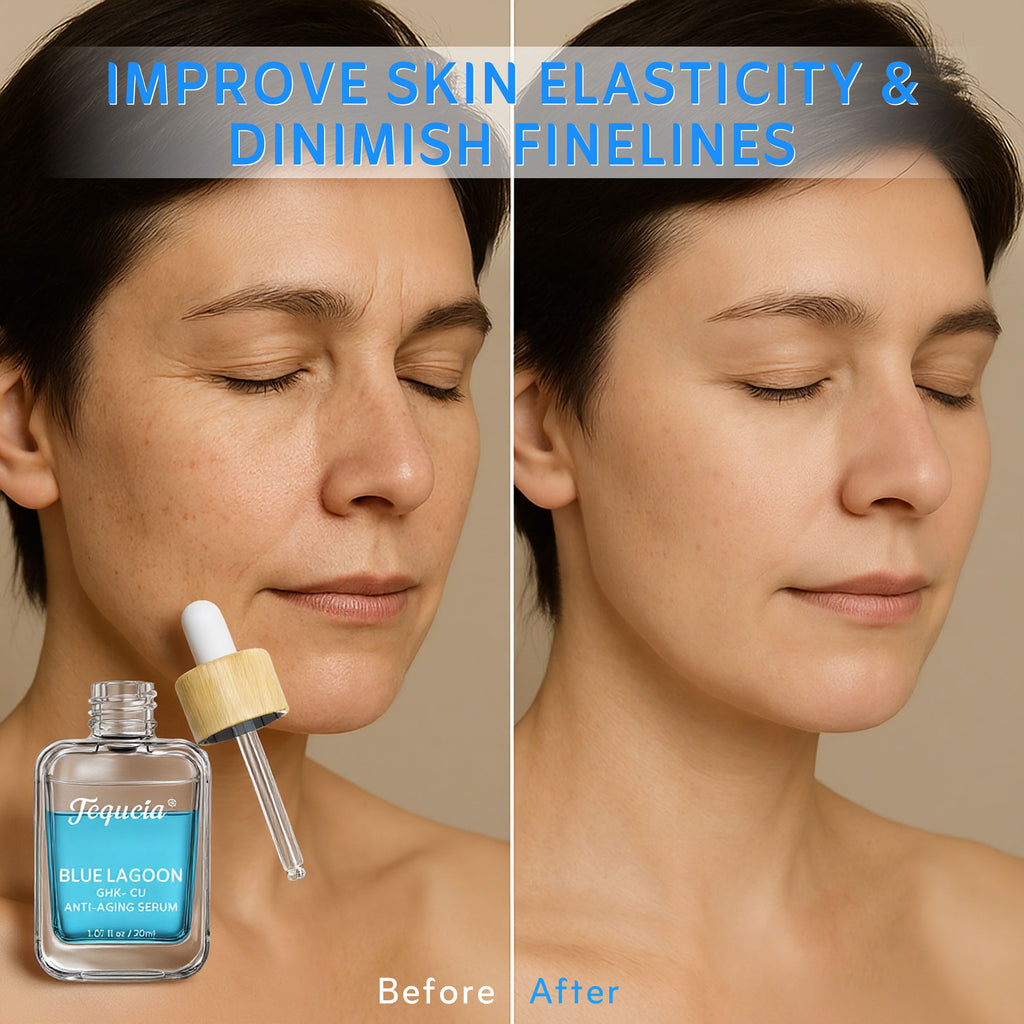 TEQUEIA Blue Copper Peptide Repair Serum | GHK-Cu Anti-Aging Face Serum