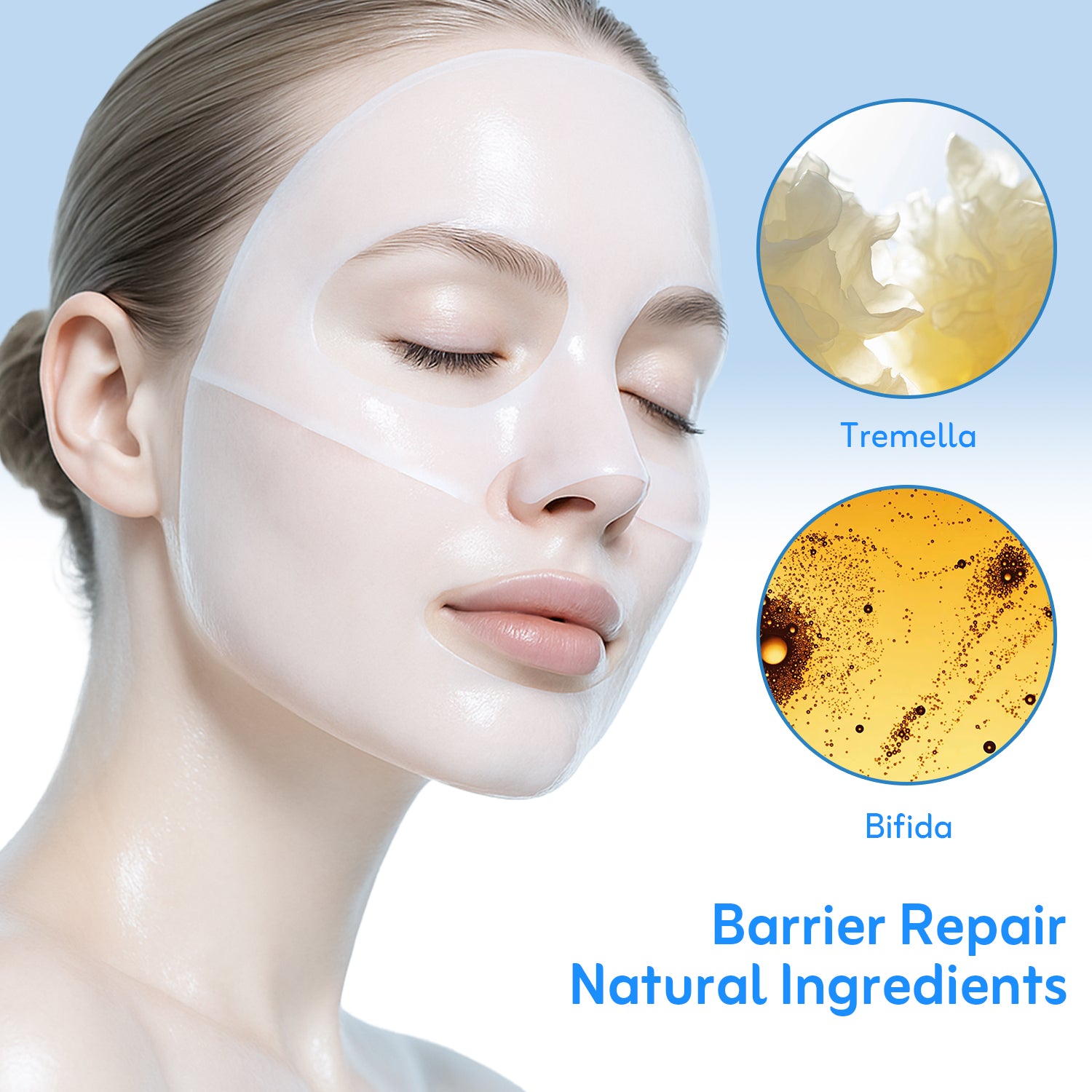 TEQUEIA Micro-Collagen Hydrating Face Mask | Visible Time-Release Absorption