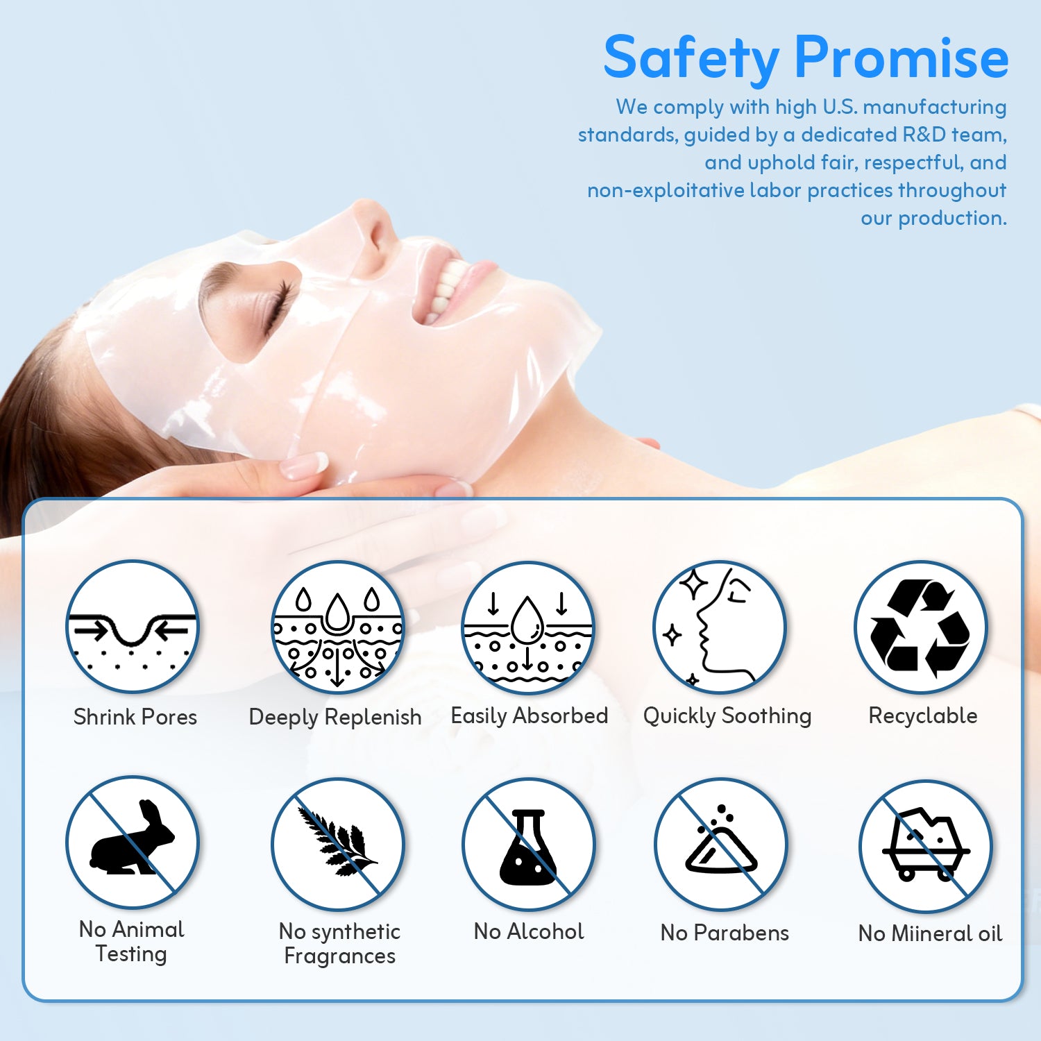 TEQUEIA Micro-Collagen Hydrating Face Mask | Visible Time-Release Absorption